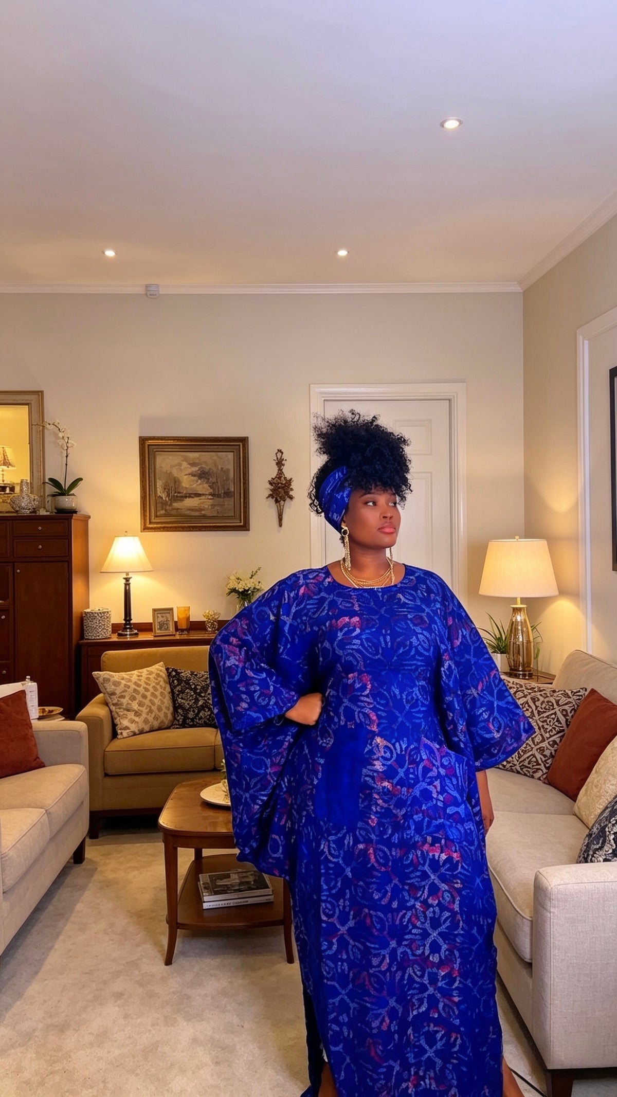 Majesty Flow Dress

African flowy maxi dress UK

elegant Ankara long dress

women African print dress

African ready to wear dress