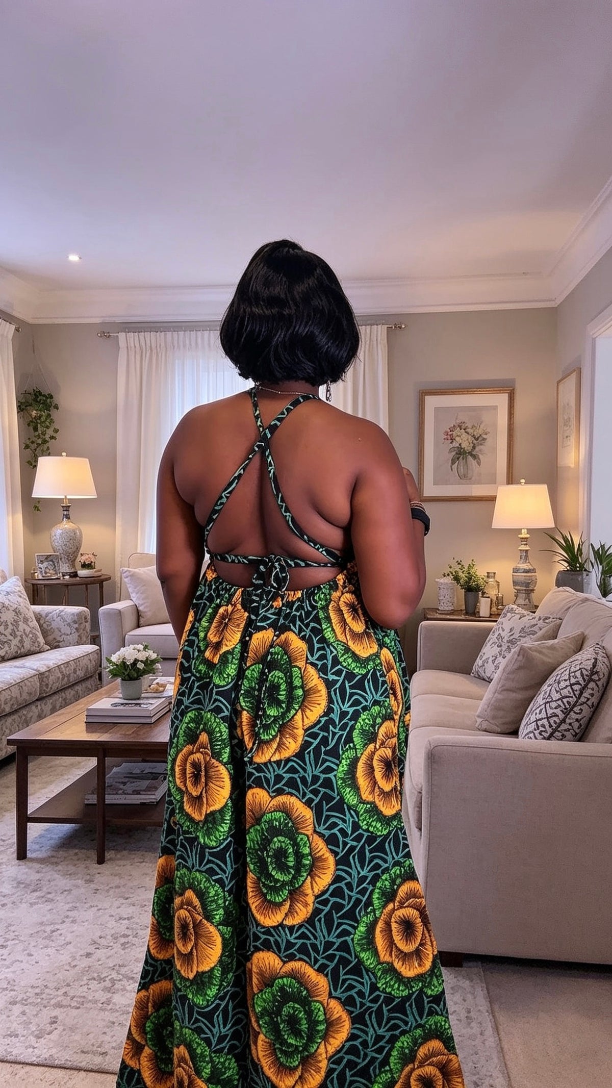 summer open back dress

African print backless summer dress

open back Ankara dress UK

backless women summer dress

African ready to wear sun dress