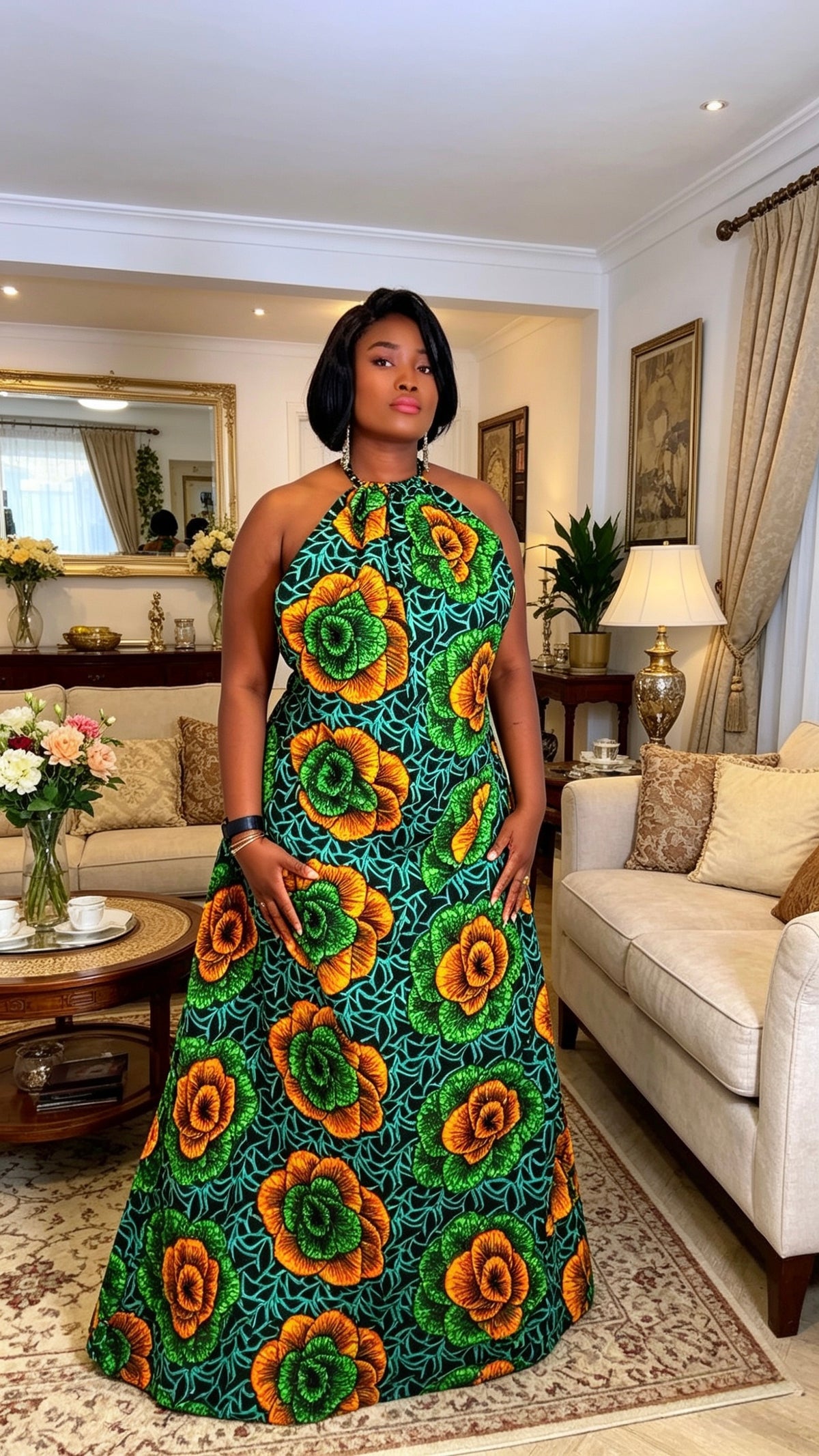 summer open back dress

African print backless summer dress

open back Ankara dress UK

backless women summer dress

African ready to wear sun dress